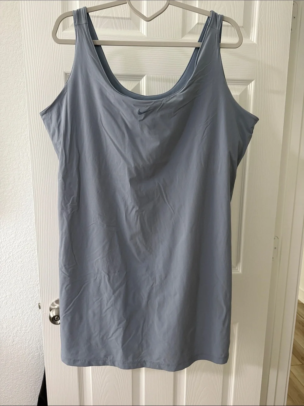 Nike Women's Slate Blue Scoop Neck Athletic Tank Dress